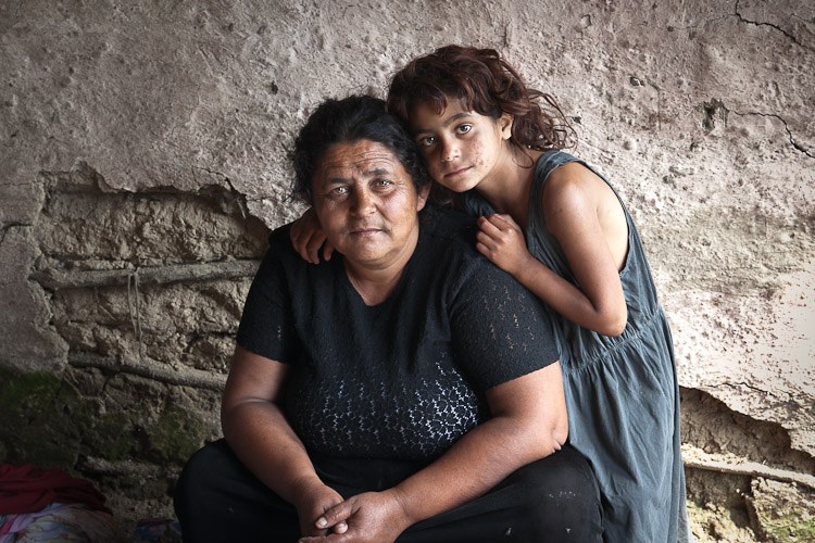 Romni with her granddaughter